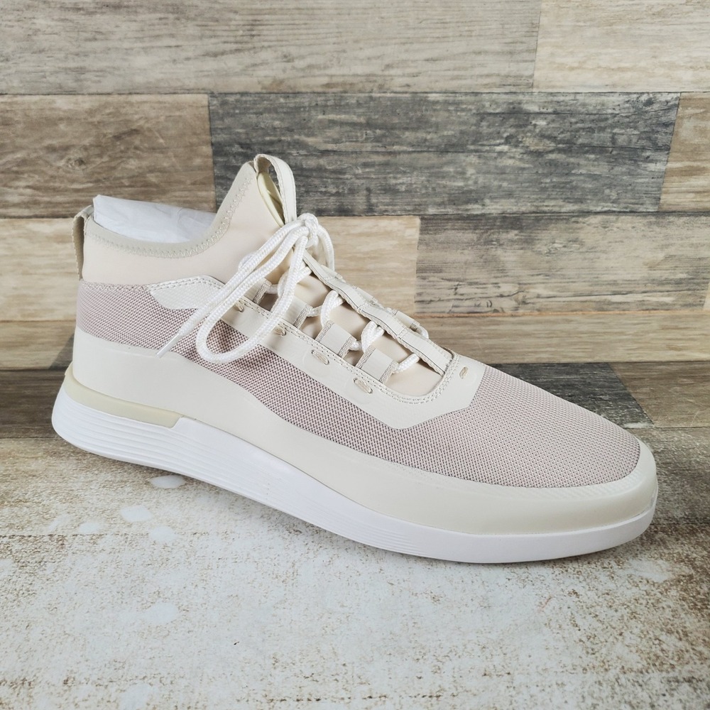 Wolf & Shepherd Crossover Mens Shoes Sz 12 Off-White Lace Up Mid Top Sneakers
